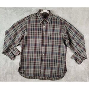 Vtg Pendleton 100% Virgin Wool Multicolor Plaid Flannel Shirt Mens XL USA Made